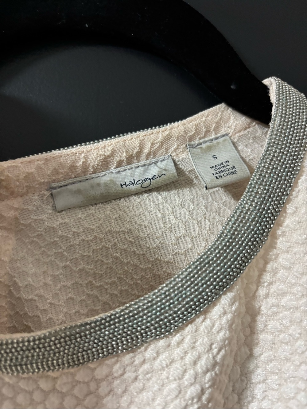 Halogen pale Pink Textured Sleeveless Shell Top - Picture 4 of 4